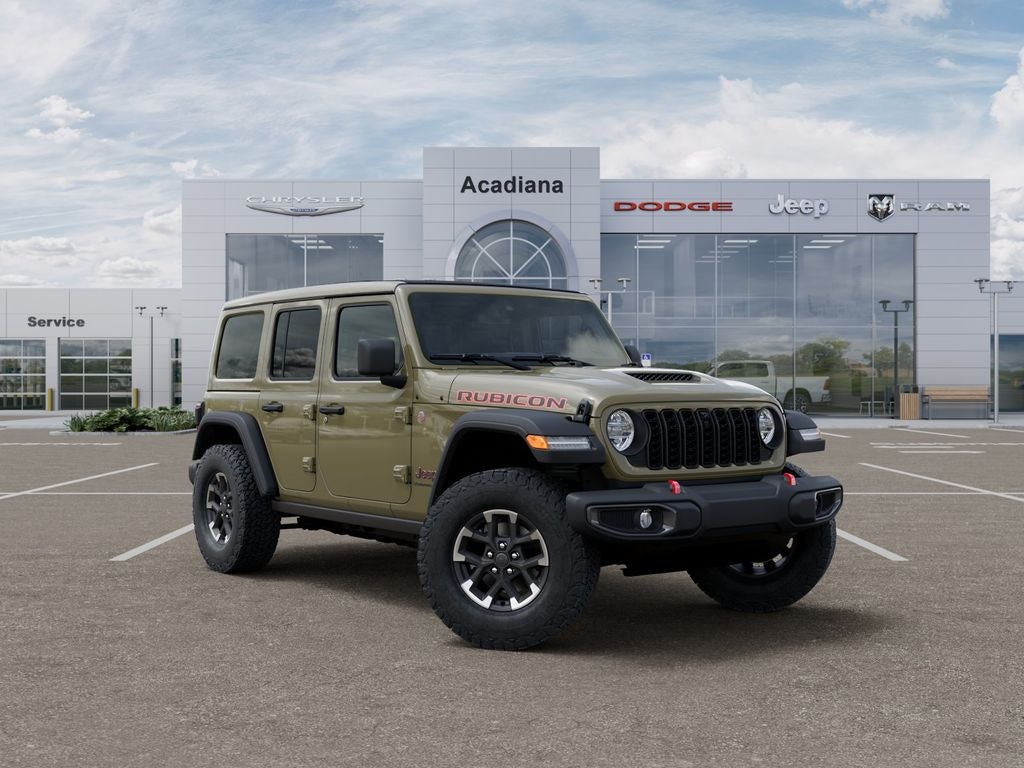 2026 Jeep Wrangler Rubicon in 41 Exterior Paint — front three-quarter view