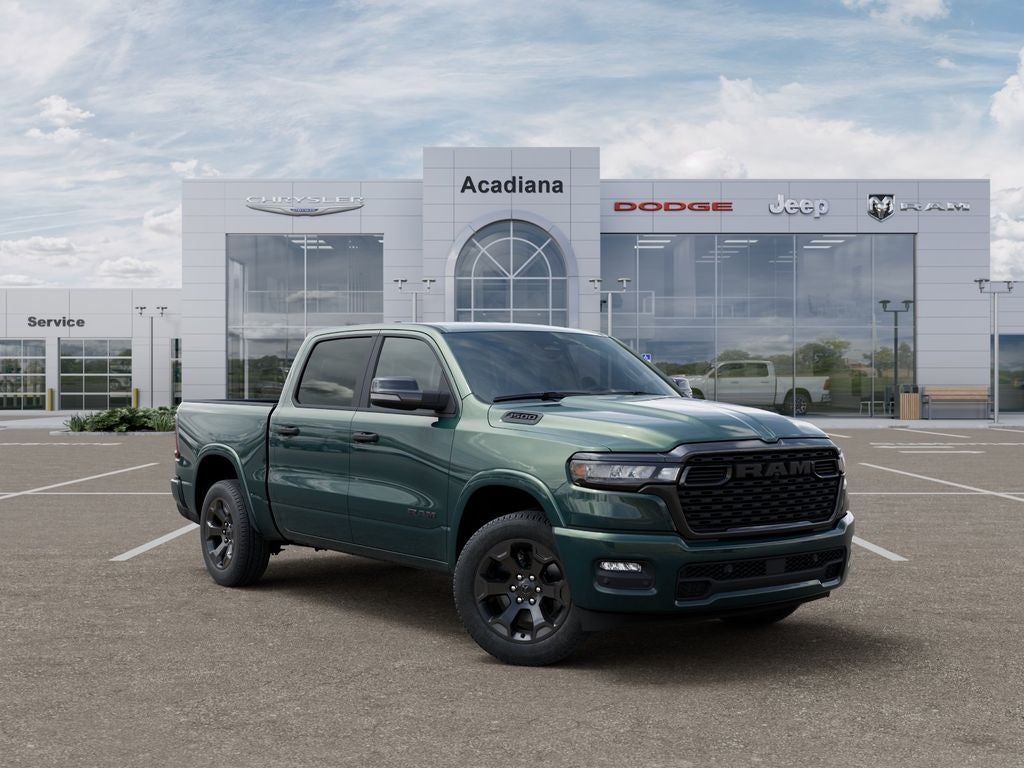 2026 RAM 1500 Big Horn/Lone Star in Serrano-Green Metallic Exterior Paint — front three-quarter view