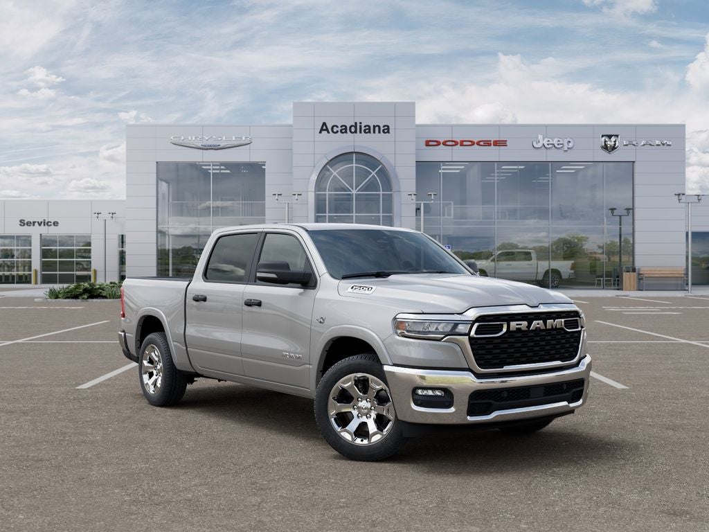 2026 RAM 1500 Big Horn/Lone Star in Silver Zynith Exterior Paint — front three-quarter view