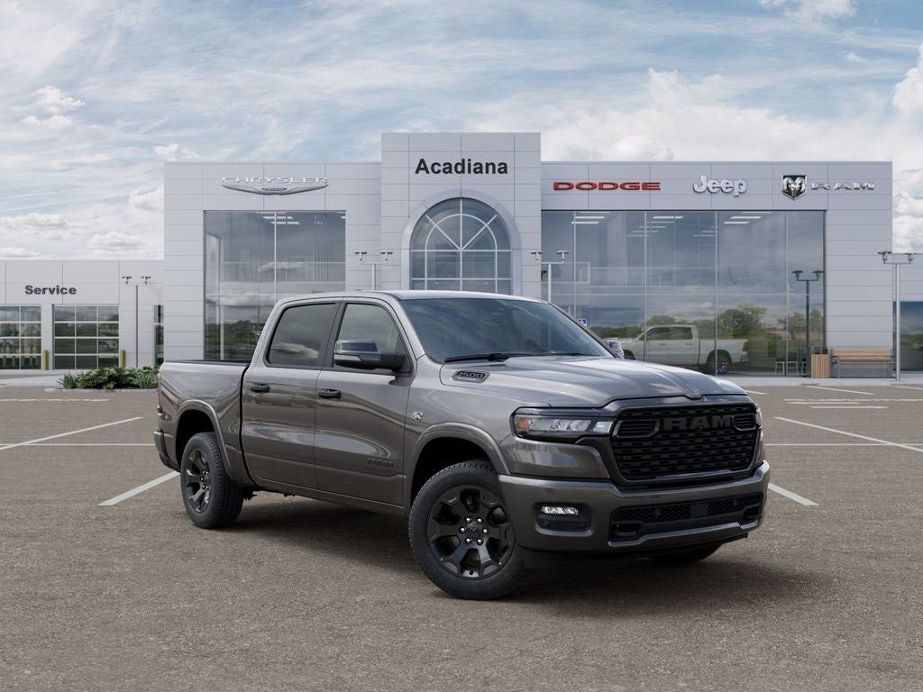 2026 RAM 1500 Big Horn/Lone Star in Granite Crystal Metallic Clear-Coat Exterior Paint — front three-quarter view