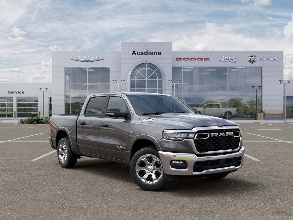 2026 RAM 1500 Big Horn/Lone Star in Granite Crystal Metallic Clear-Coat Exterior Paint — front three-quarter view