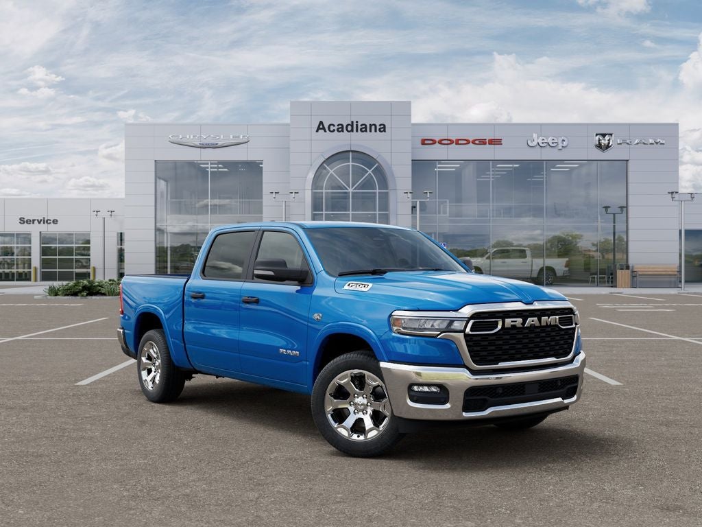 2026 RAM 1500 Big Horn/Lone Star in Hydro Blue Pearl-Coat Exterior Paint — front three-quarter view