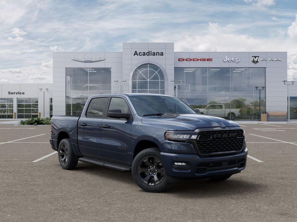 2026 RAM 1500 Express in Forged Blue Metallic Exterior Paint — front three-quarter view