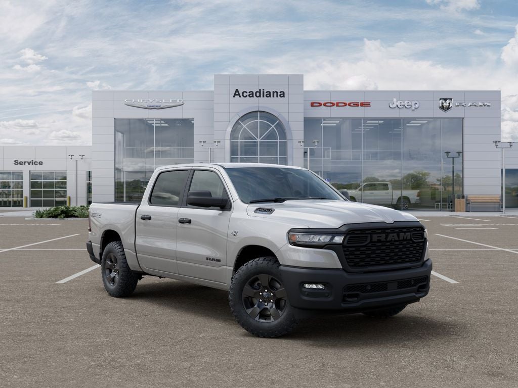 2026 RAM 1500 Warlock in Silver Zynith Exterior Paint — front three-quarter view