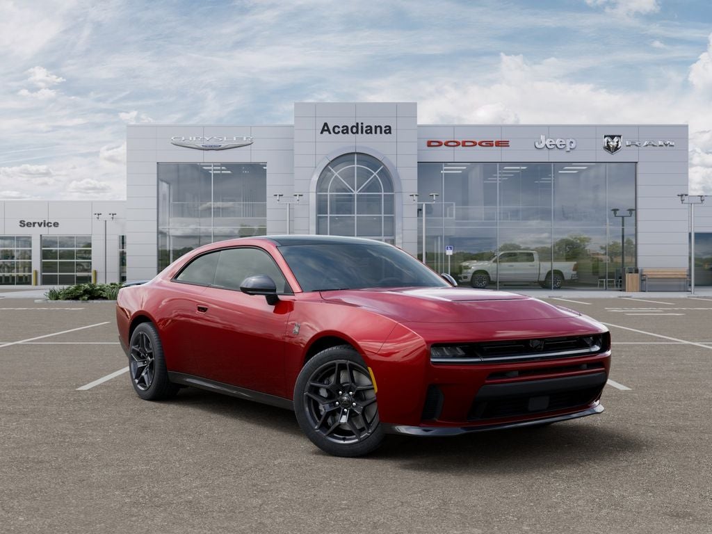 2026 Dodge Charger Scat Pack Plus in Redeye Exterior Paint — front three-quarter view