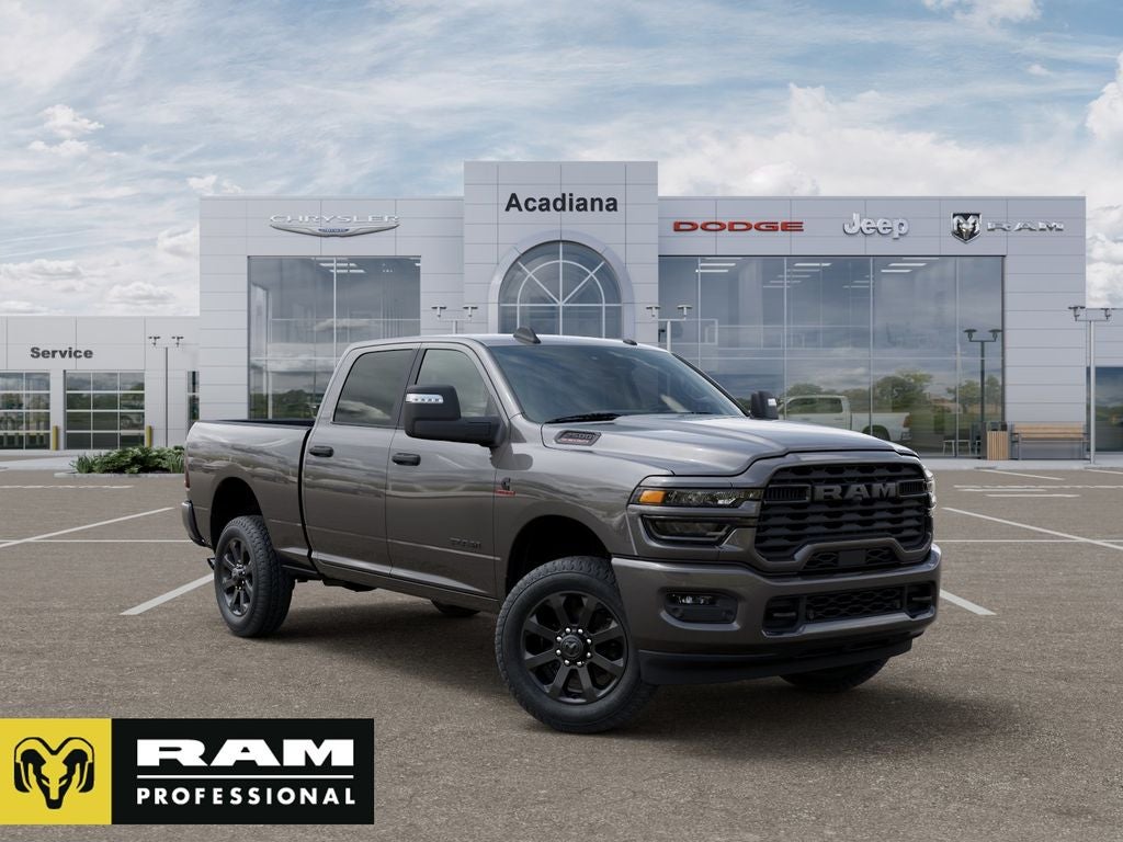 2026 RAM 2500 Big Horn in Granite Crystal Metallic Clear-Coat Exterior Paint — front three-quarter view