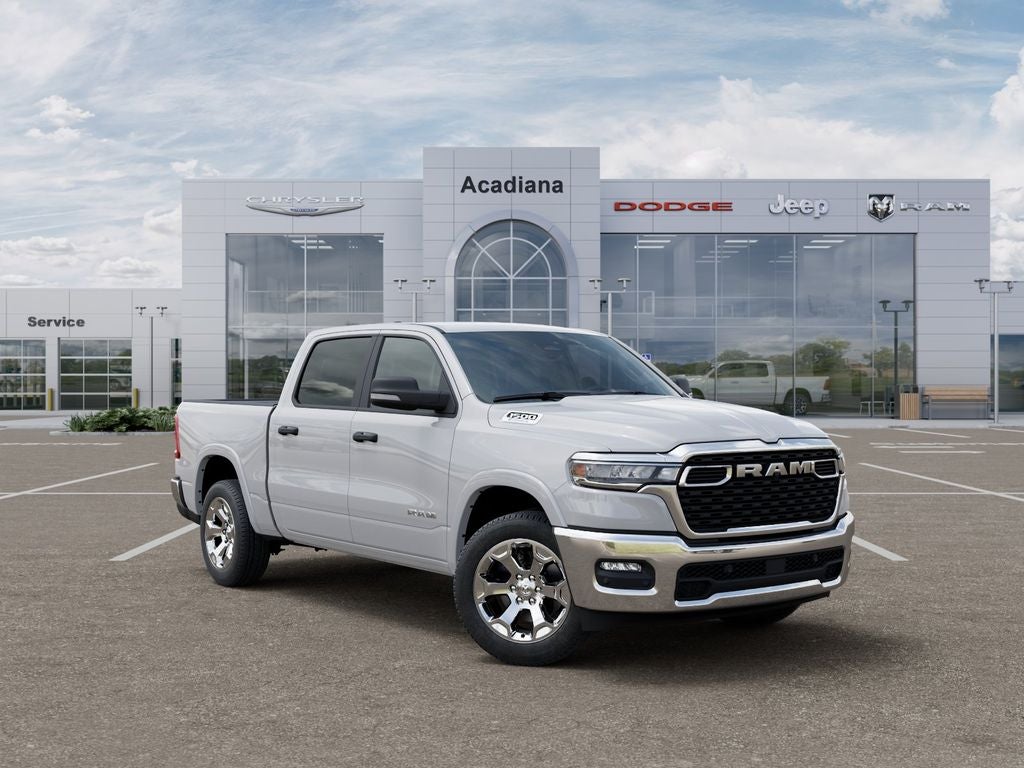 2026 RAM 1500 Big Horn/Lone Star in Bright White Clear-Coat Exterior Paint — front three-quarter view