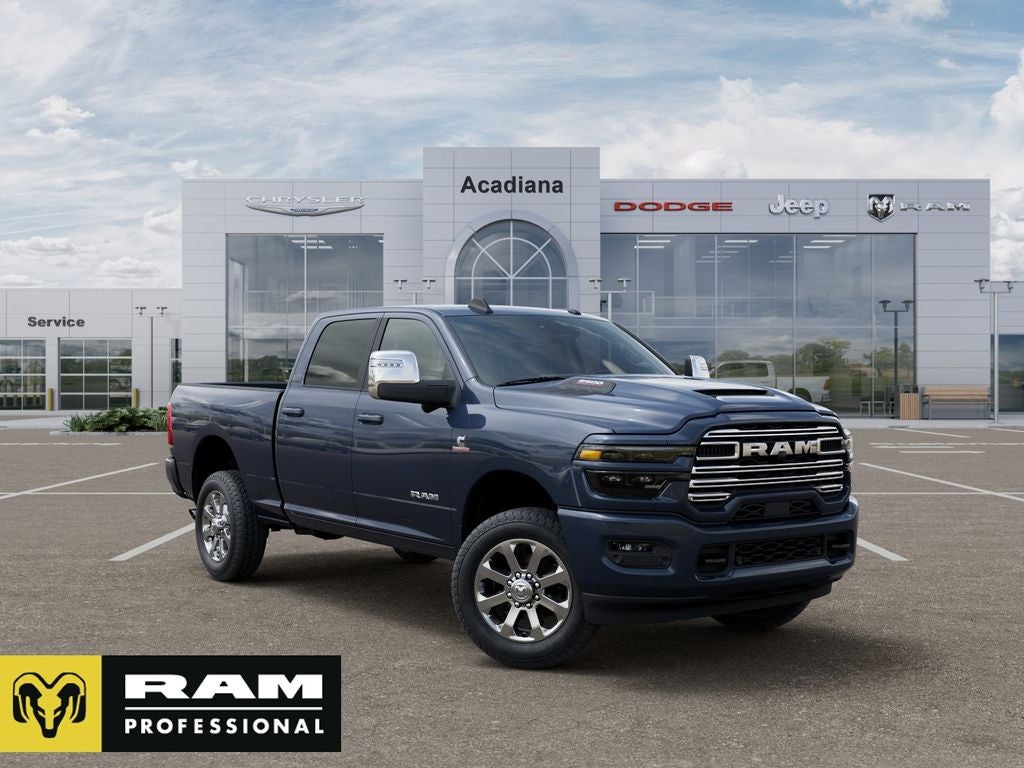 2026 RAM 2500 Laramie in Forged Blue Metallic Exterior Paint — front three-quarter view