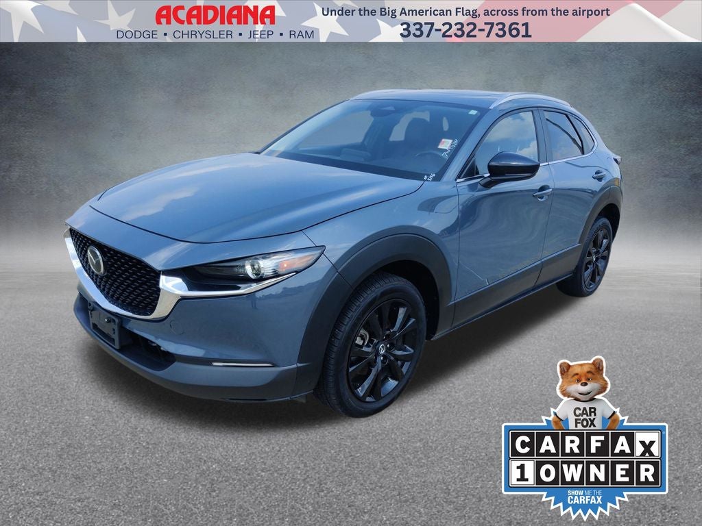 2024 Mazda Mazda CX-30 2.5 S Carbon Edition in Polymetal Gray Metallic — front three-quarter view